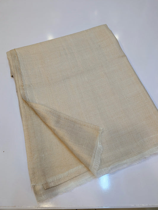 Moonlight Plain Toosh Shawl Made in Kashmir | Off White