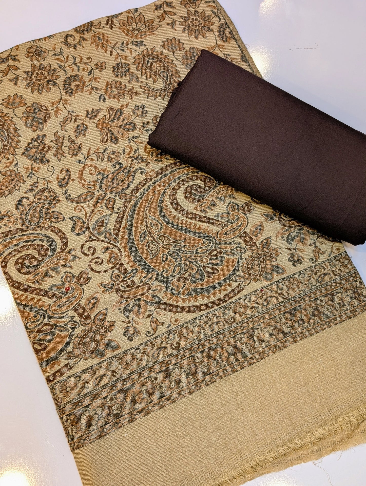 2 Piece Chikankari Lawn Suit Orange