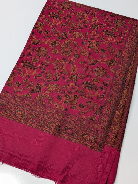 Pashmina Wool Kani Shawl in Full Size Multi Color