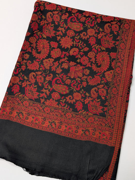 Pashmina Wool Kani Shawl in Full Size Multi Color