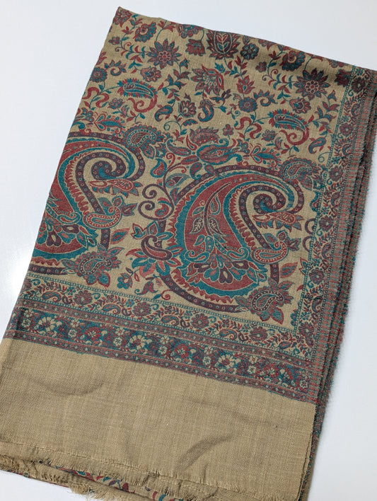 Pashmina Wool Kani Shawl in Full Size Multi Color