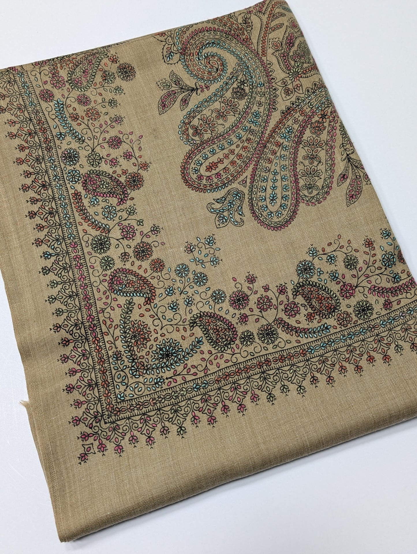 Pashmina Shawl | Hand Embroidery Beautiful Shawl in Sale | Skin