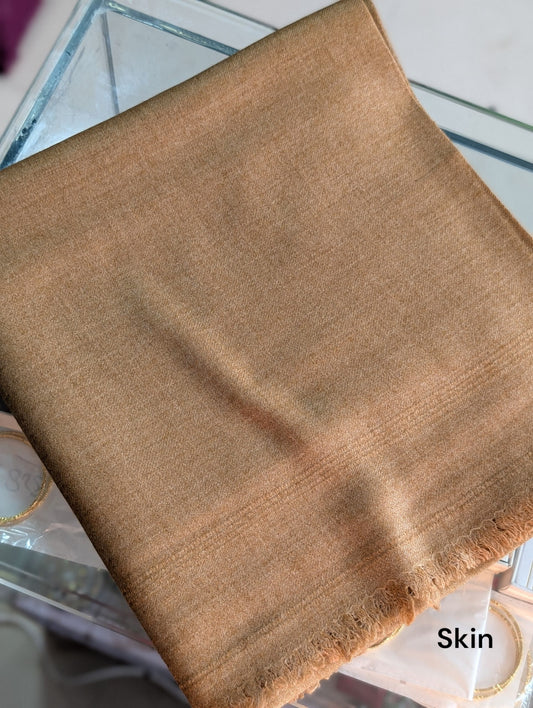 Gents Shawl | Same Border Pure, Fine and Soft Wool Islampur Swat Khaddi Made Shawl | Skin