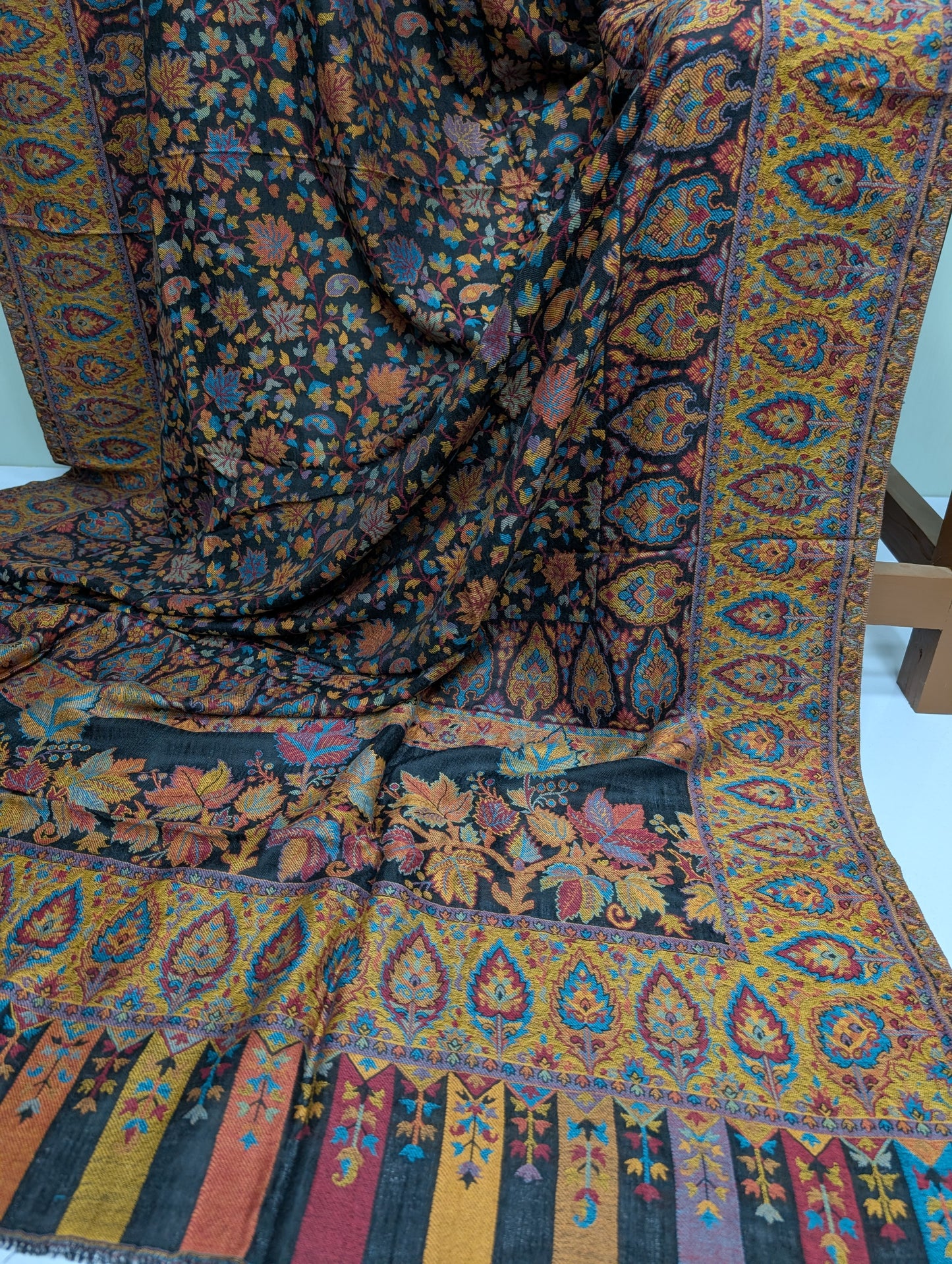 Kani Toosh Shawl Weaved Jamawar Shawl Made in Kashmir Full Size Shawl Perfect Gift