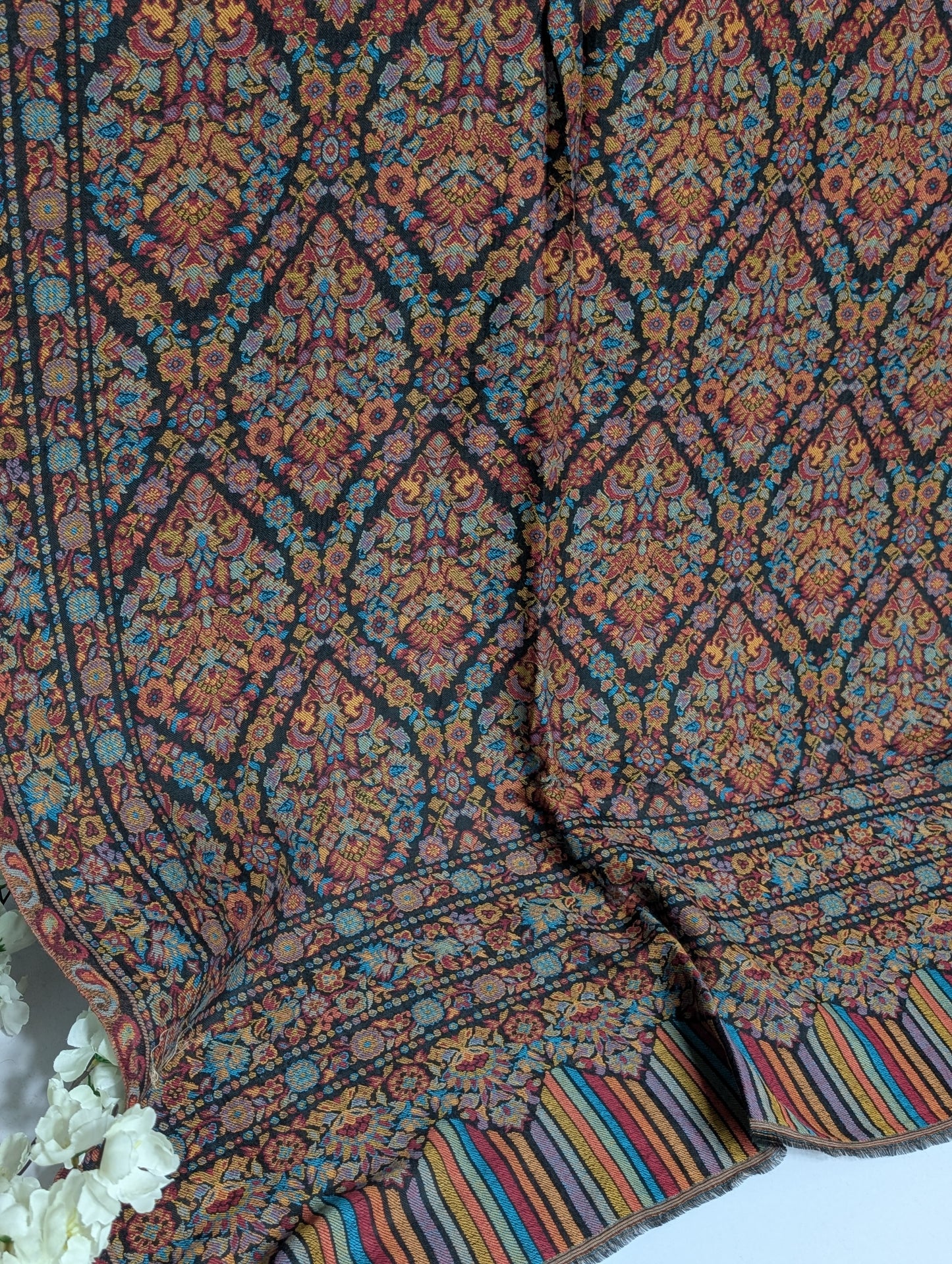 Kani Toosh Shawl Weaved Jamawar Shawl Made in Kashmir Full Size Shawl Perfect Gift