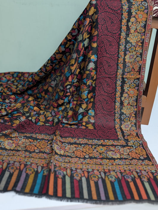 Kani Toosh Shawl Weaved Jamawar Shawl Made in Kashmir Full Size Shawl Perfect Gift