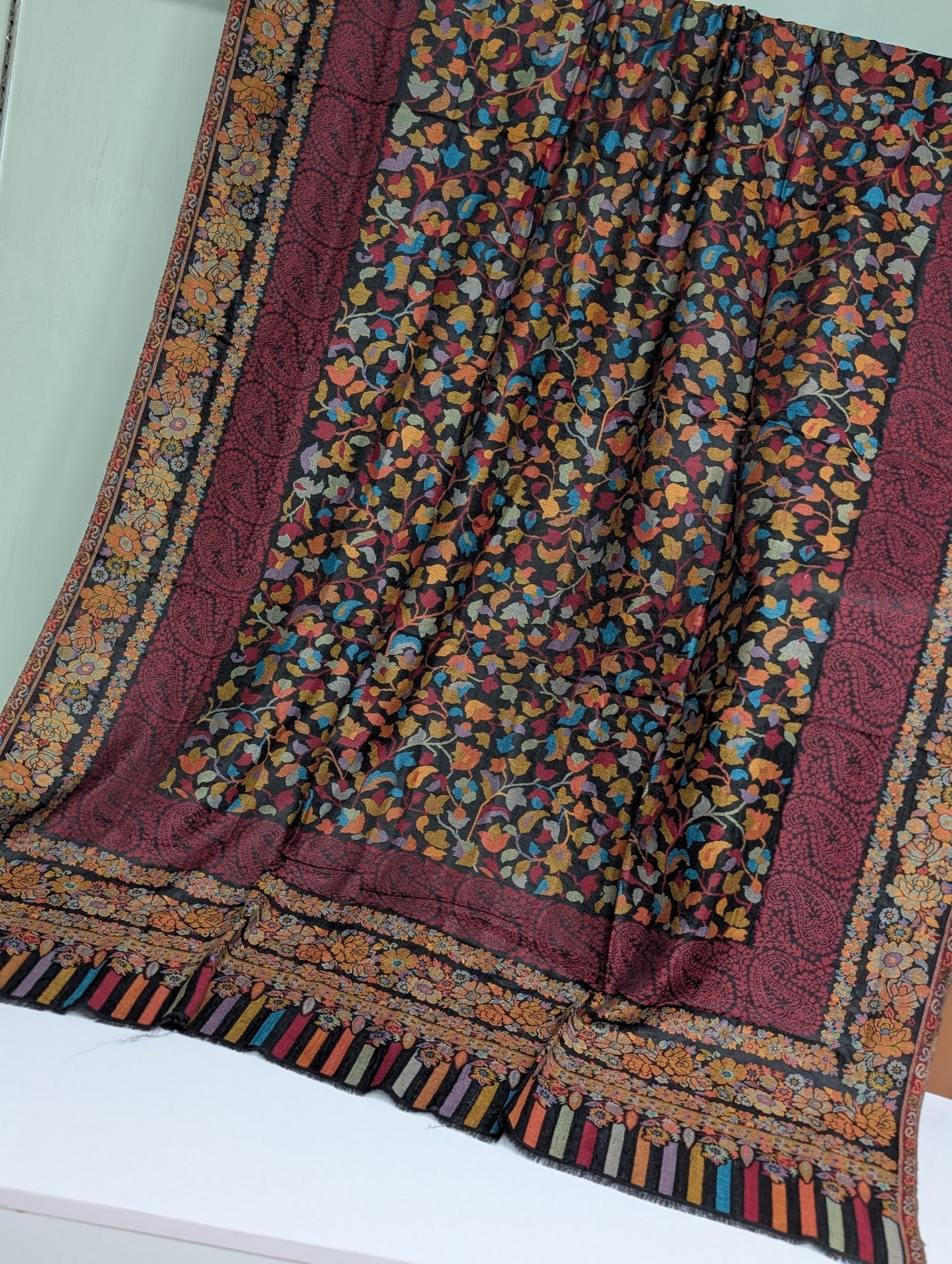 Kani Toosh Shawl Weaved Jamawar Shawl Made in Kashmir Full Size Shawl Perfect Gift