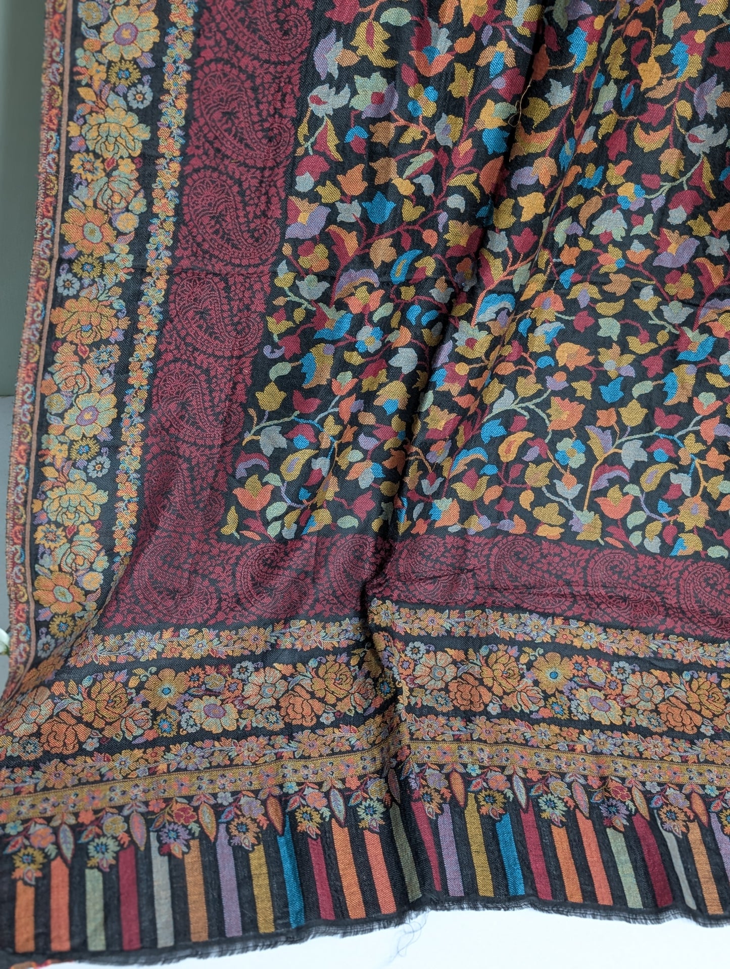 Kani Toosh Shawl Weaved Jamawar Shawl Made in Kashmir Full Size Shawl Perfect Gift