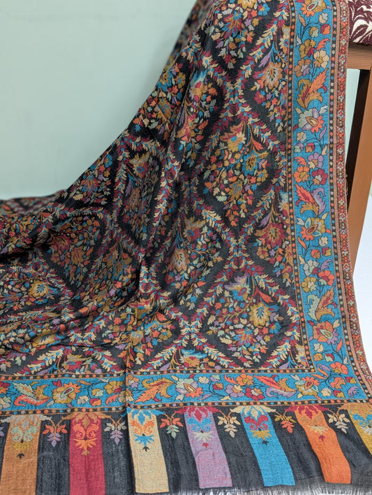 Kani Toosh Shawl Weaved Jamawar Shawl Made in Kashmir Full Size Shawl Perfect Gift