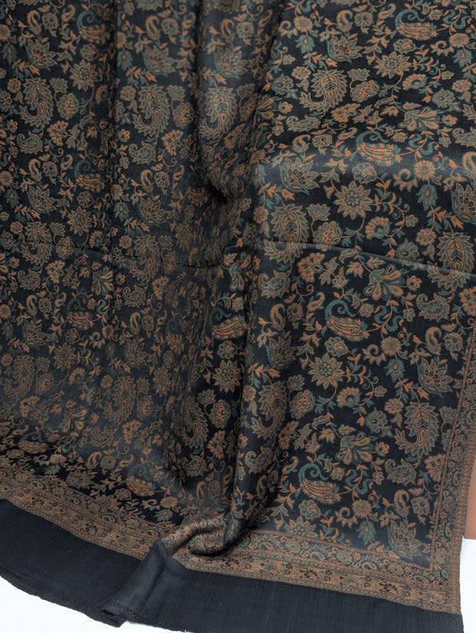 Pashmina Wool Kani Shawl in Full Size Multi Color