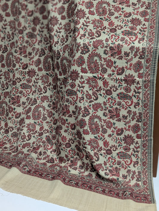 Pashmina Wool Kani Shawl in Full Size Multi Color
