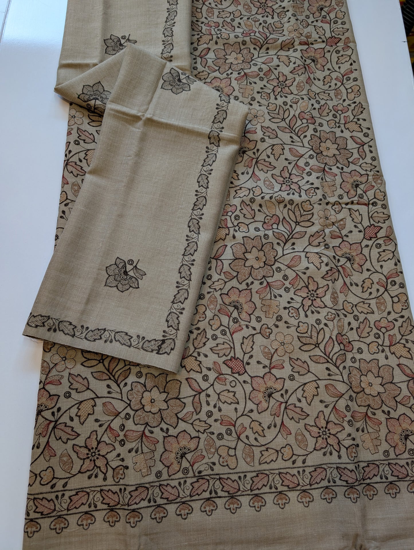 Pashmina Suit | 3 Piece Embroidered Pashmina Suit Perfect Gift for Her | Dark Skin