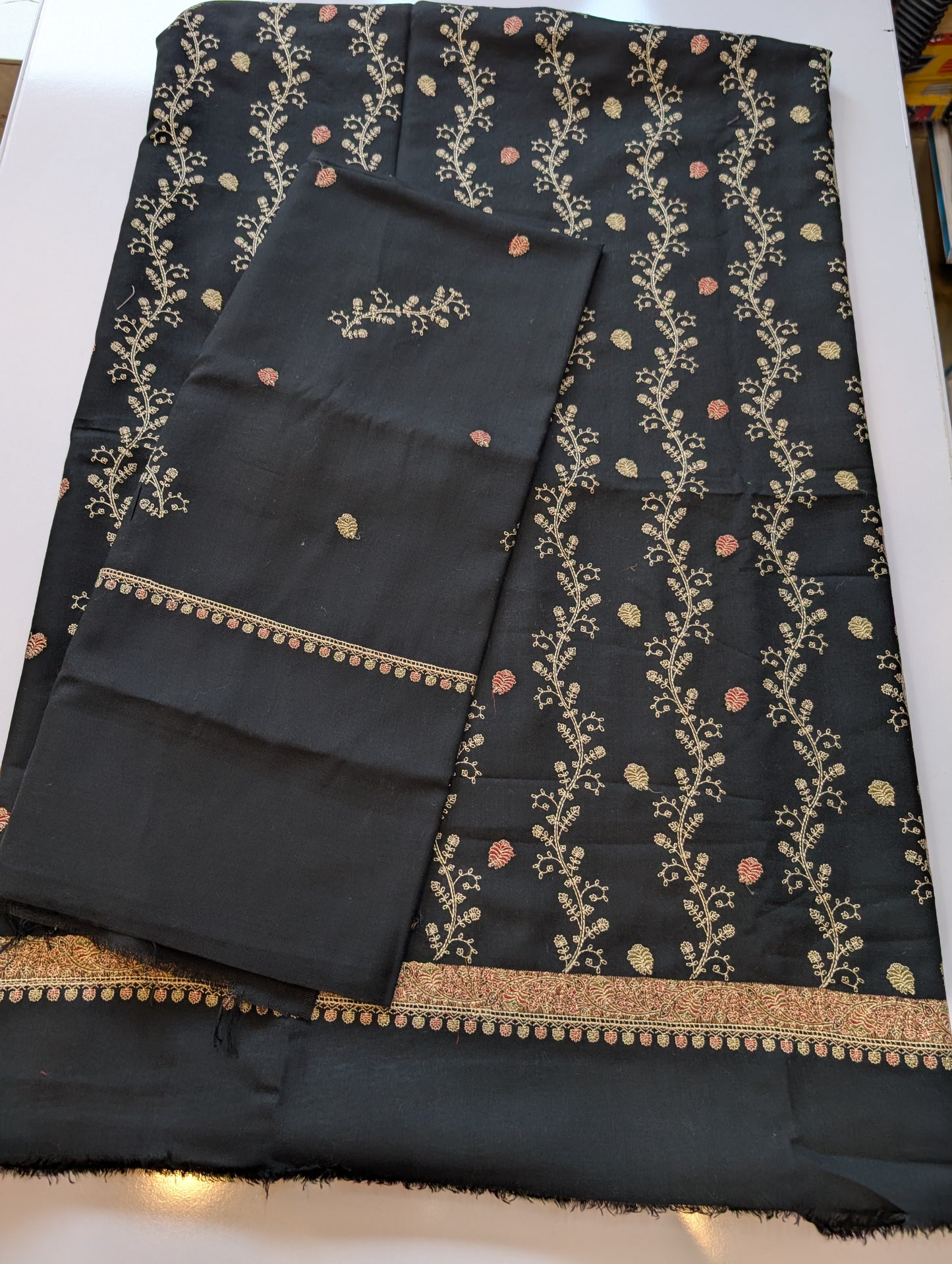 Pashmina Suit | 3 Piece Embroidered Pashmina Suit Perfect Gift for Her | Black