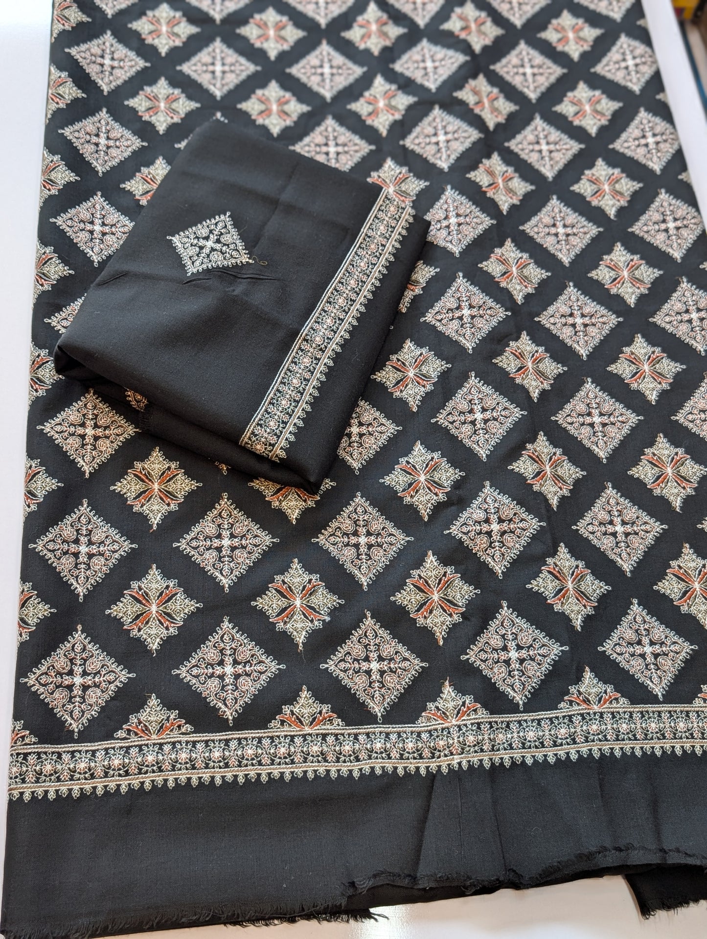 Pashmina Suit | 3 Piece Embroidered Pashmina Suit Perfect Gift for Her | Black