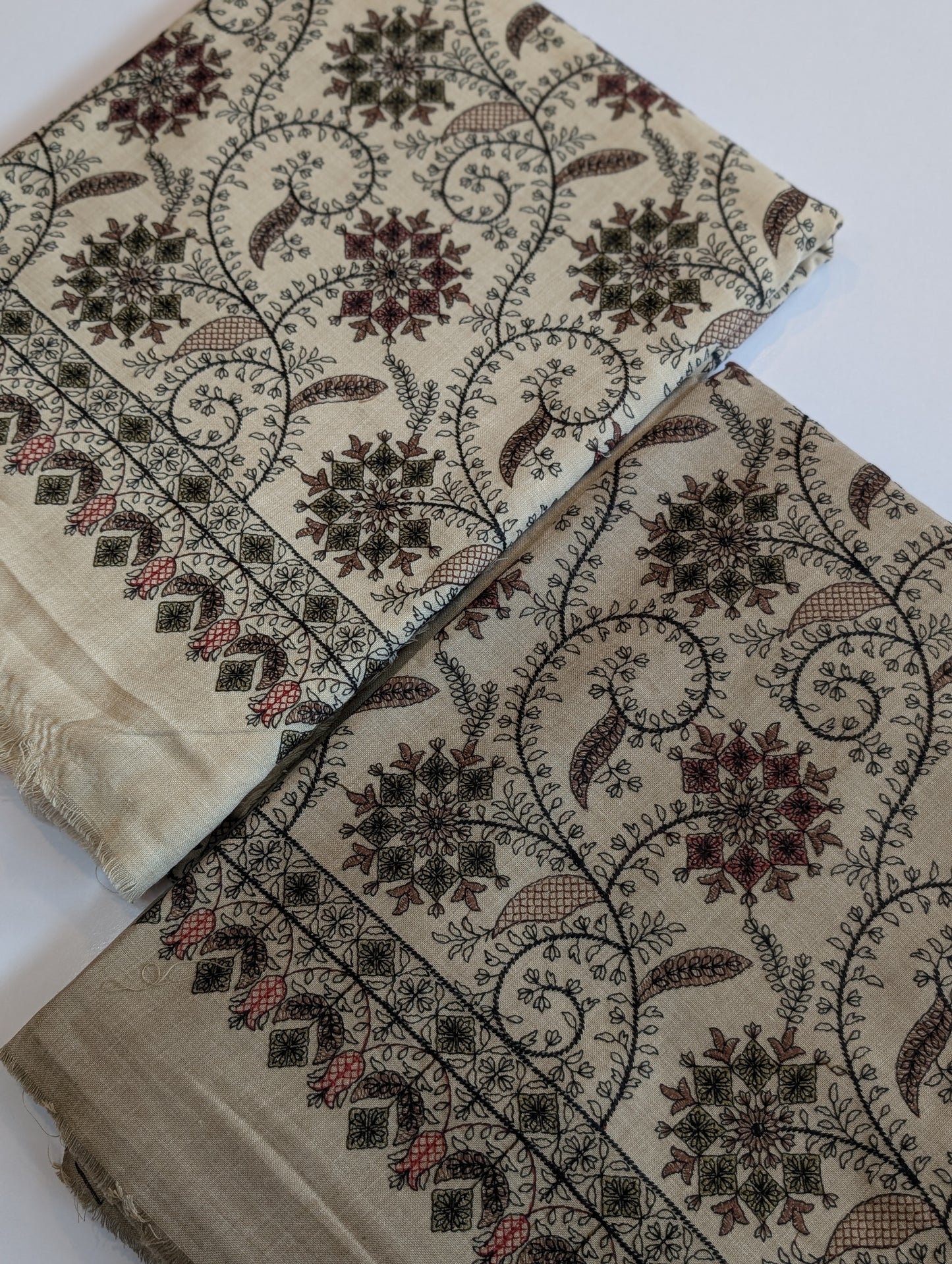 Pashmina Suit | 3 Piece Embroidered Pashmina Suit Perfect Gift for Her | Dark Skin