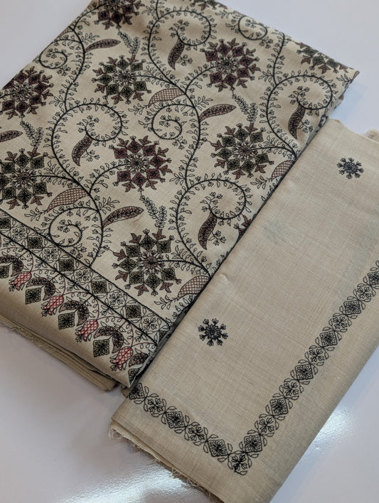 Pashmina Suit | 3 Piece Embroidered Pashmina Suit Perfect Gift for Her | Light Skin