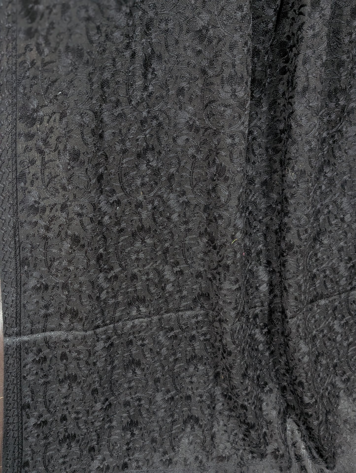 Pashmina Embroidered Shawl | Kashmiri Aar Work Embroidery Perfect Gift in Sale Price Black