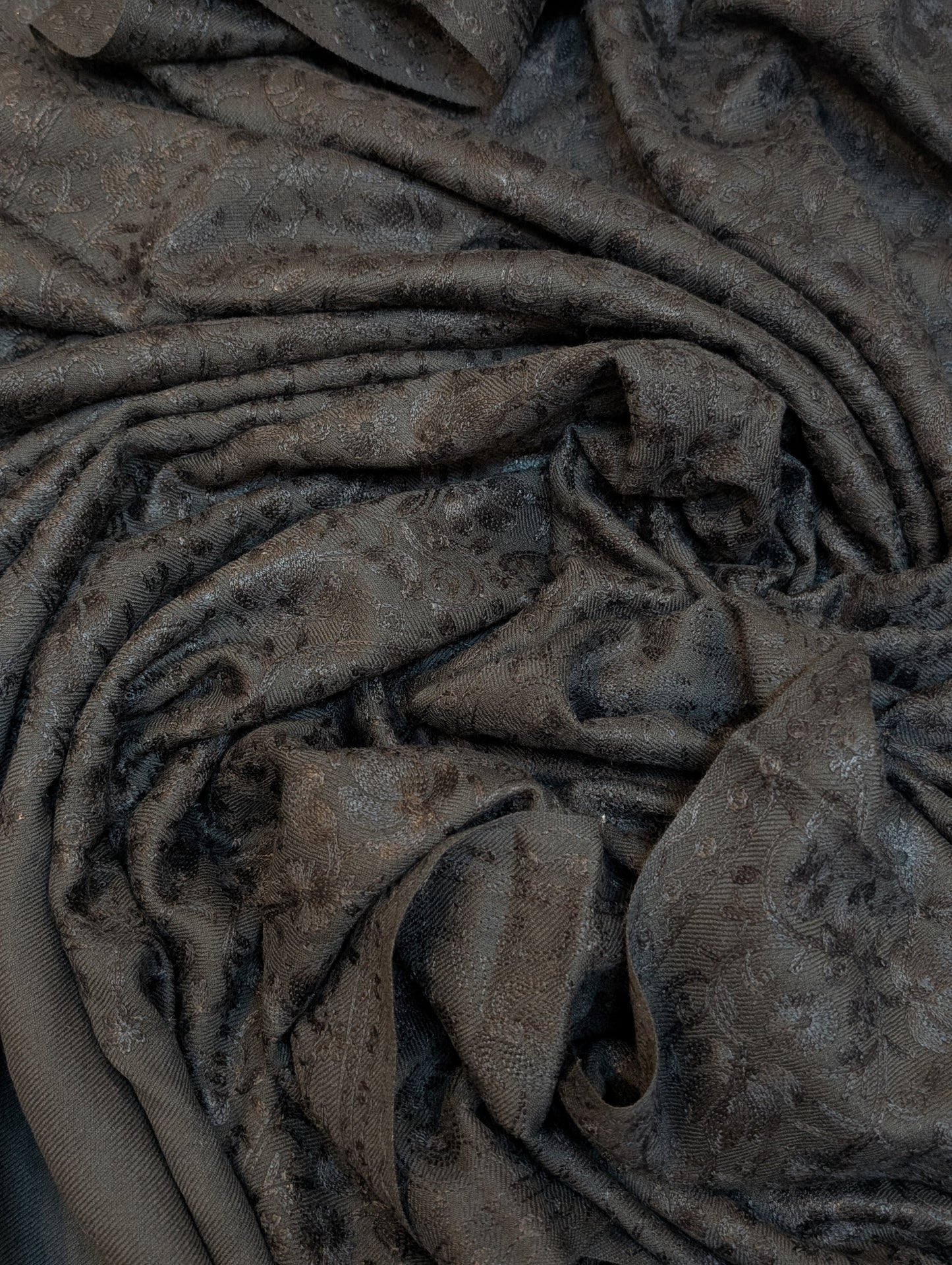 Pashmina Embroidered Shawl | Kashmiri Aar Work Embroidery Perfect Gift in Sale Price Black