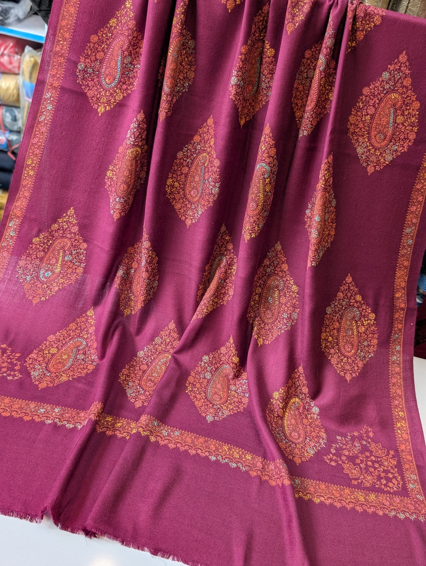 2 Piece Chiffon Embroidered Suit