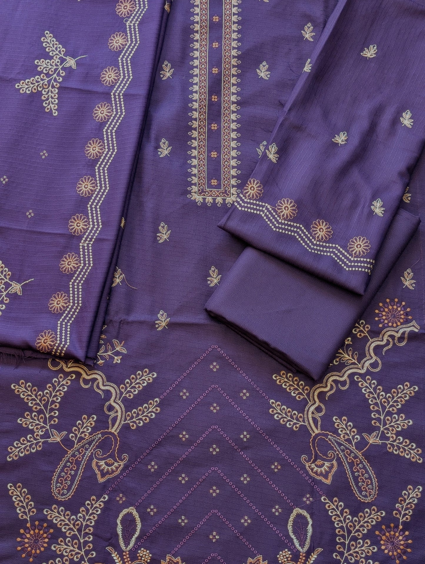 2 Piece Chikankari Lawn Suit Red