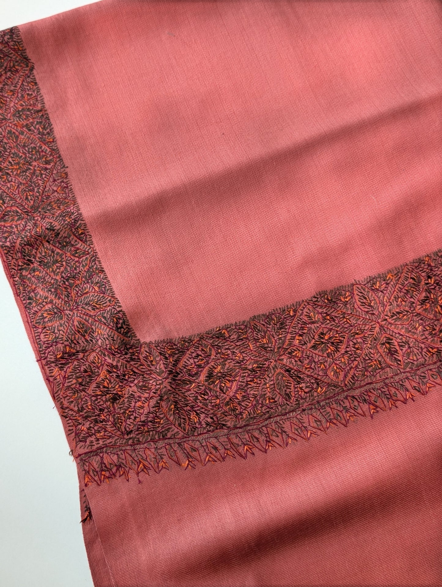 Kashmiri Shawl | Handmade Border Embroidery Made in Kashmir Pure Pashmina