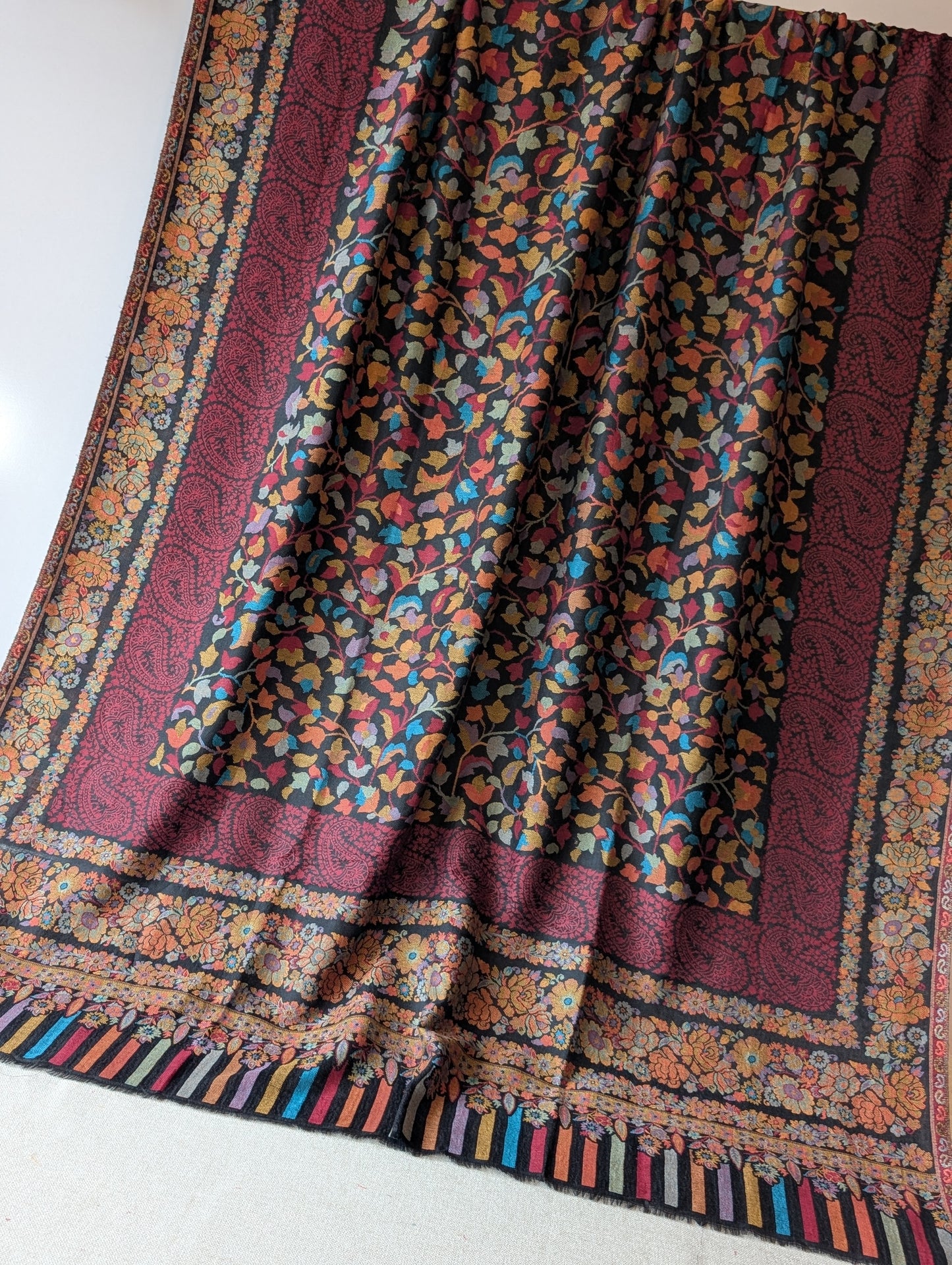 Kani Toosh Shawl Weaved Jamawar Shawl Made in Kashmir Full Size Shawl Perfect Gift