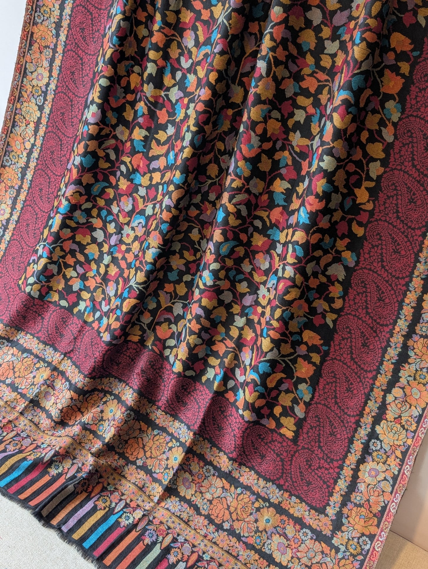 Kani Toosh Shawl Weaved Jamawar Shawl Made in Kashmir Full Size Shawl Perfect Gift
