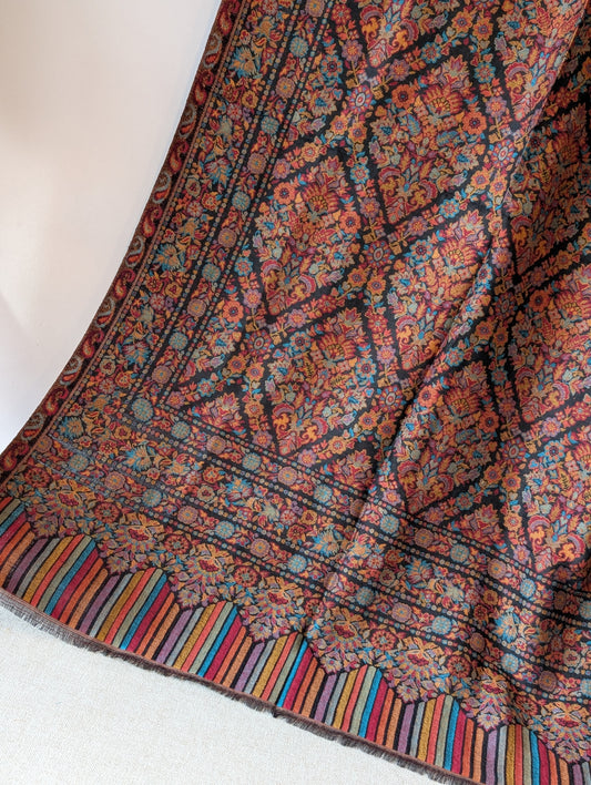 Kani Toosh Shawl Weaved Jamawar Shawl Made in Kashmir Full Size Shawl Perfect Gift
