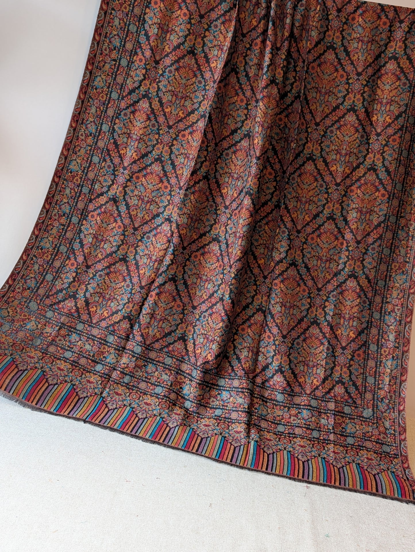 Kani Toosh Shawl Weaved Jamawar Shawl Made in Kashmir Full Size Shawl Perfect Gift