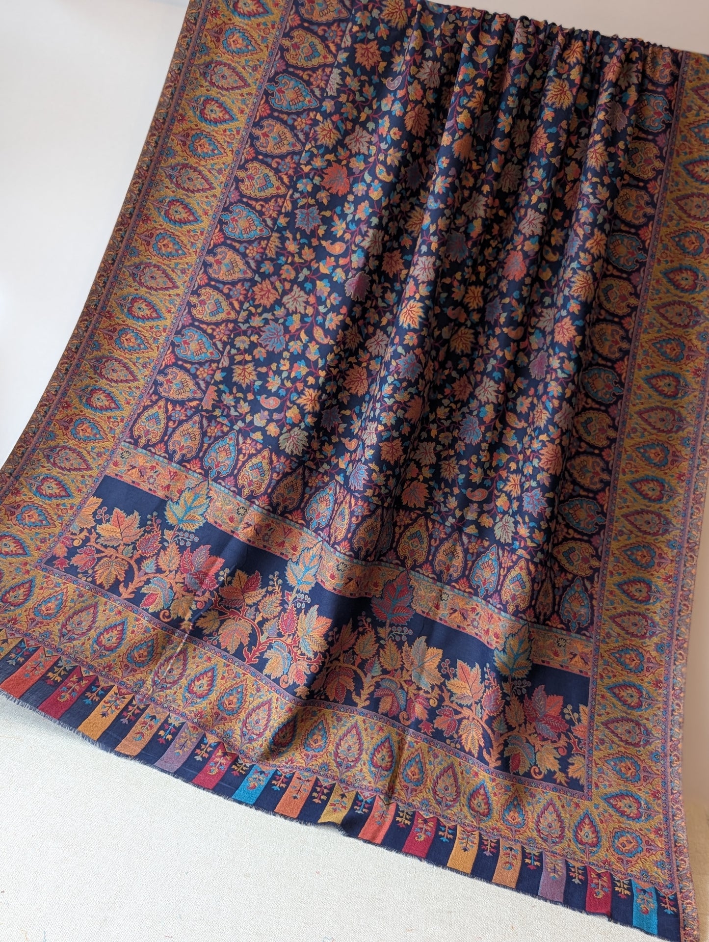 Kani Toosh Shawl Weaved Jamawar Shawl Made in Kashmir Full Size Shawl Perfect Gift