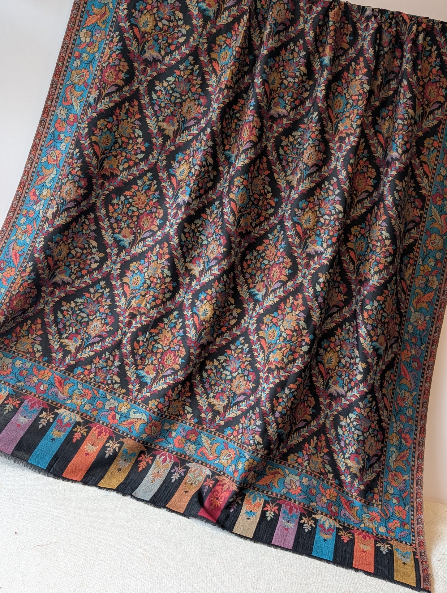 Kani Toosh Shawl Weaved Jamawar Shawl Made in Kashmir Full Size Shawl Perfect Gift