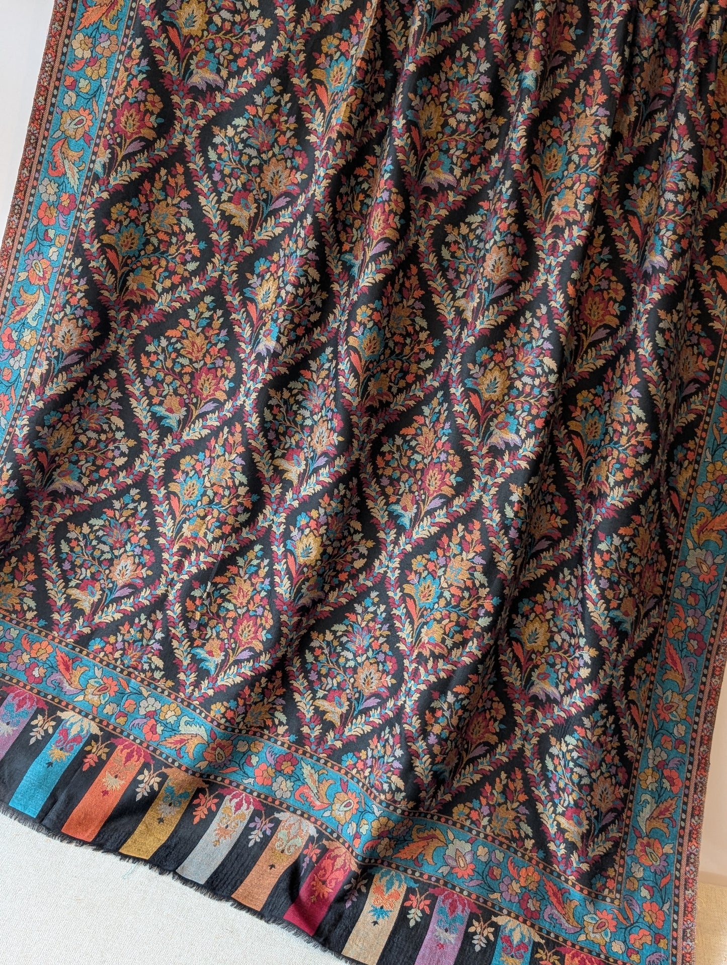 Kani Toosh Shawl Weaved Jamawar Shawl Made in Kashmir Full Size Shawl Perfect Gift