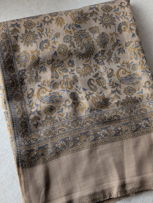 Pashmina Wool Kani Shawl in Full Size Multi Color