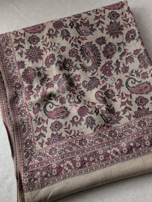 Pashmina Wool Kani Shawl in Full Size Multi Color