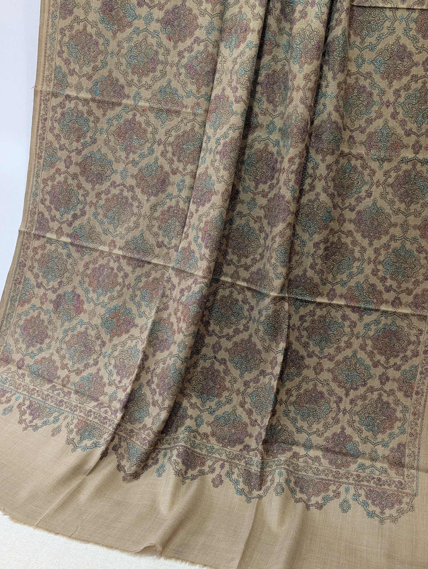 Pashmina Shawl | Hand Embroidery Beautiful Shawl in Sale | Dark Skin