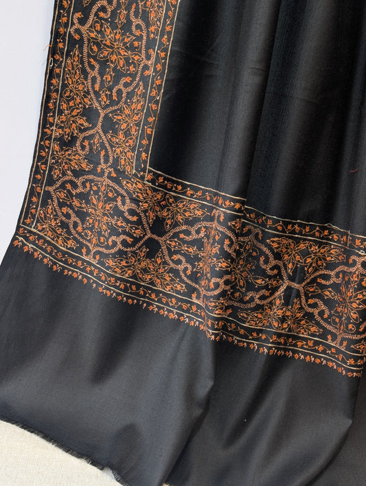 Kashmiri Shawl | Handmade Border Embroidery Made in Kashmir Pure Pashmina
