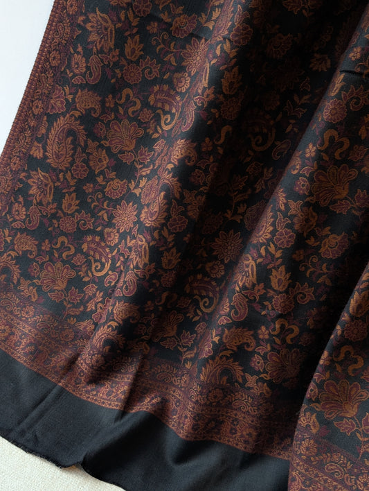 Pashmina Wool Kani Shawl in Full Size Multi Color