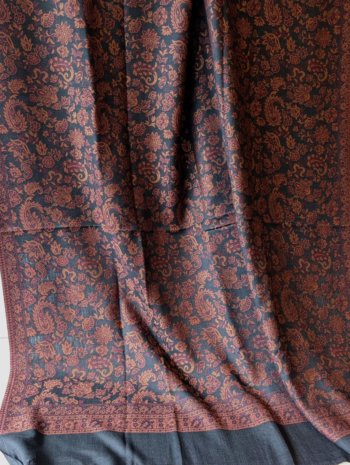 Pashmina Wool Kani Shawl in Full Size Multi Color