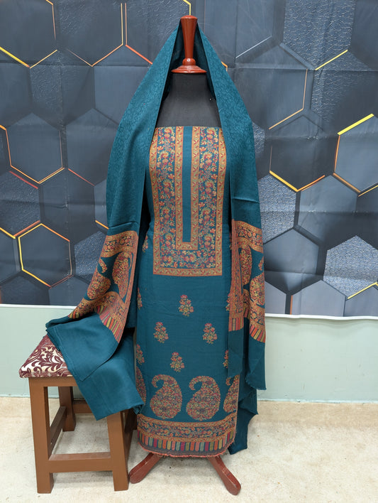 Special Kani Pashmina 3 Piece Unstitched Suit | Zinc