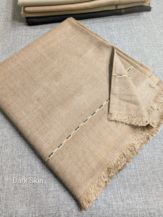 Gents Shawl | Pure, Fine and Soft Thick Wool Islampur Swat Khaddi Made Shawl Perfect Gift | Dark Skin