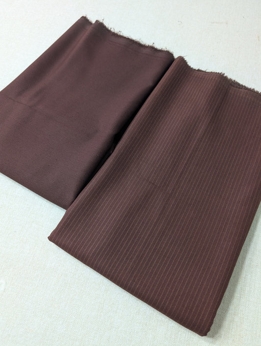 Doria Marina 2 Piece 6 Yards Suit | Choc Brown