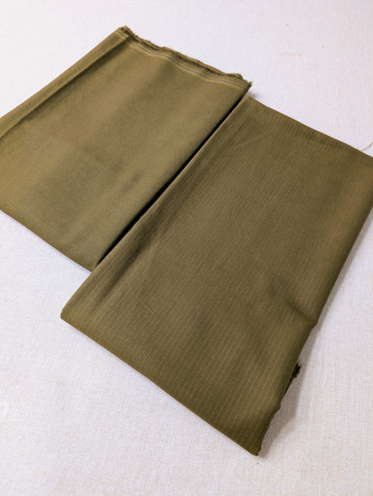Doria Marina 2 Piece 6 Yards Suit | Mehndi Green