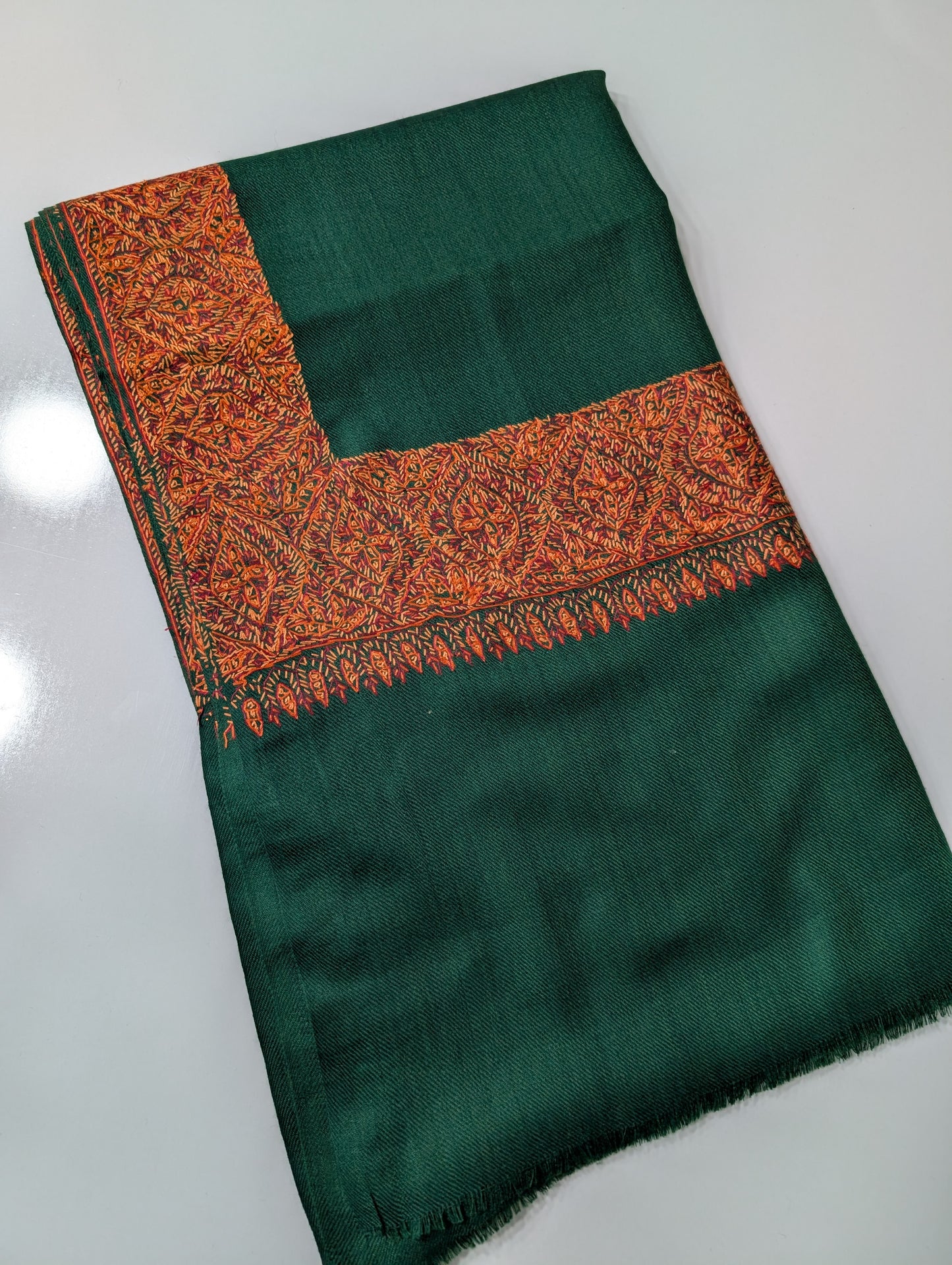 Kashmiri Shawl | Handmade Border Embroidery Made in Kashmir Pure Pashmina