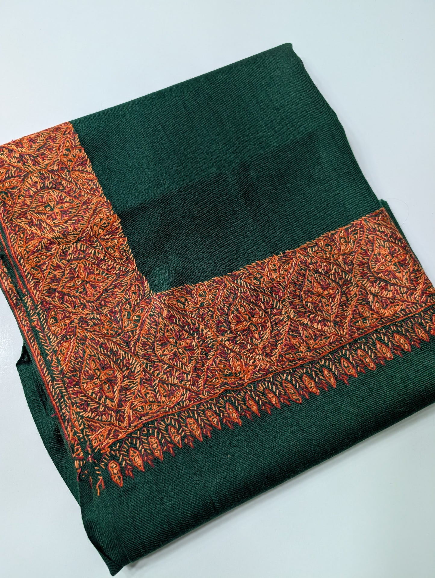 Kashmiri Shawl | Handmade Border Embroidery Made in Kashmir Pure Pashmina