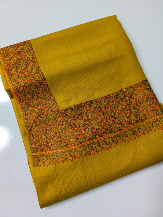 Kashmiri Shawl | Handmade Border Embroidery Made in Kashmir Pure Pashmina