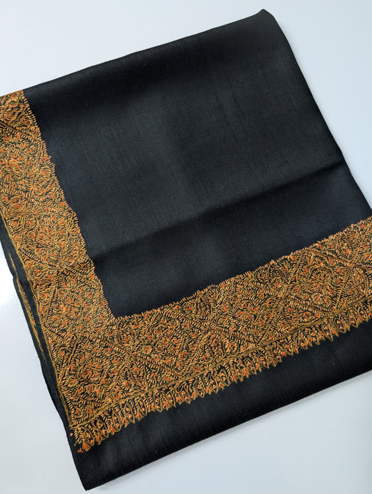 Kashmiri Shawl | Handmade Border Embroidery Made in Kashmir Pure Pashmina