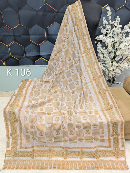 Lawn Full kani Shawl | Self Kani Shawl Full Size Pure Lawn | K106