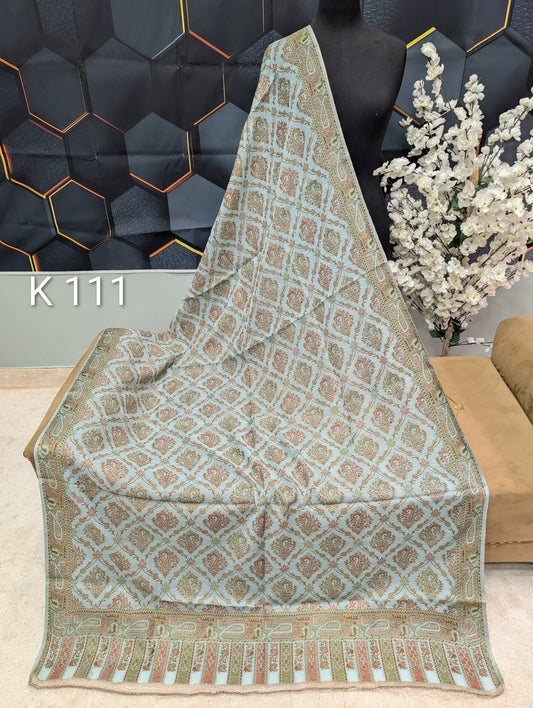 Lawn Full kani Shawl | Self Kani Shawl Full Size Pure Lawn | K111