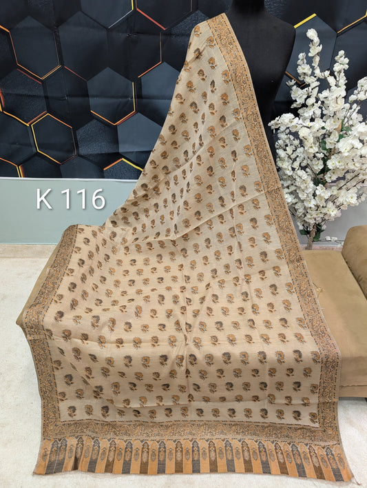 Lawn Full kani Shawl | Self Kani Shawl Full Size Pure Lawn | K116