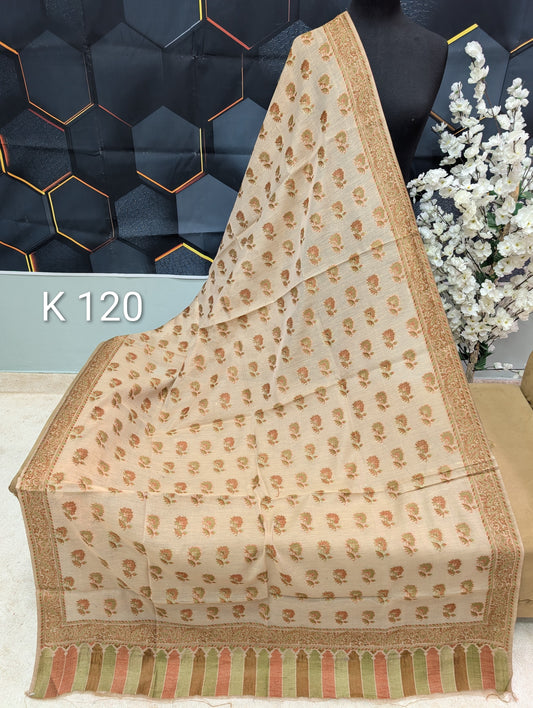Lawn Full kani Shawl | Self Kani Shawl Full Size Pure Lawn | K120